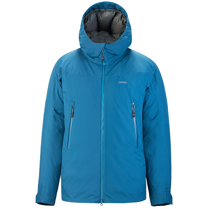Полностью непромокаемая спортивная пуховая куртка. Предназначена для технического альпинизма, ледолазания, спортивного туризма и других видов активности вне города.