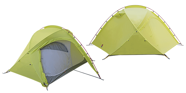 Тент палатки выполнен из ткани с двусторонней силиконовой пропиткой