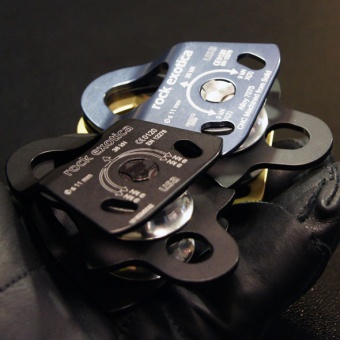 ����-����� ������� Mini Machined Pulley Double Black | Rock Exotica