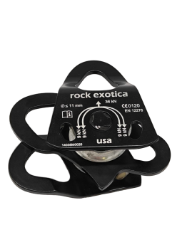 ����-����� ������� Mini Machined Pulley Double Black | Rock Exotica