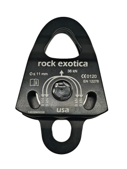 ����-����� ������� Mini Machined Pulley Double Black | Rock Exotica